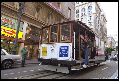 サンフランシスコのケーブルカー